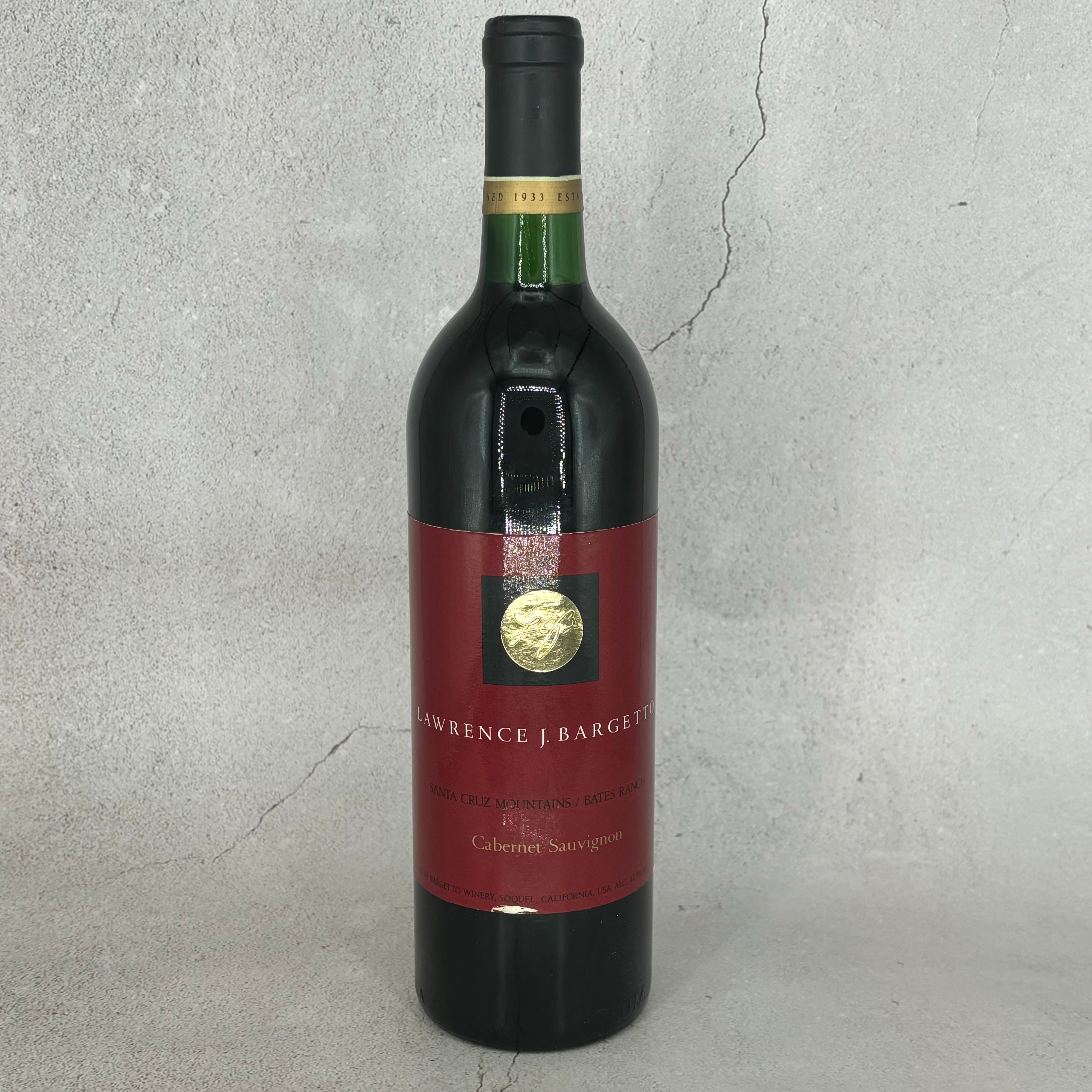 Bates Ranch Bargetto Cabernet Sauvignon Bates Ranch Santa Ynez Valley 1985 – Boutellier